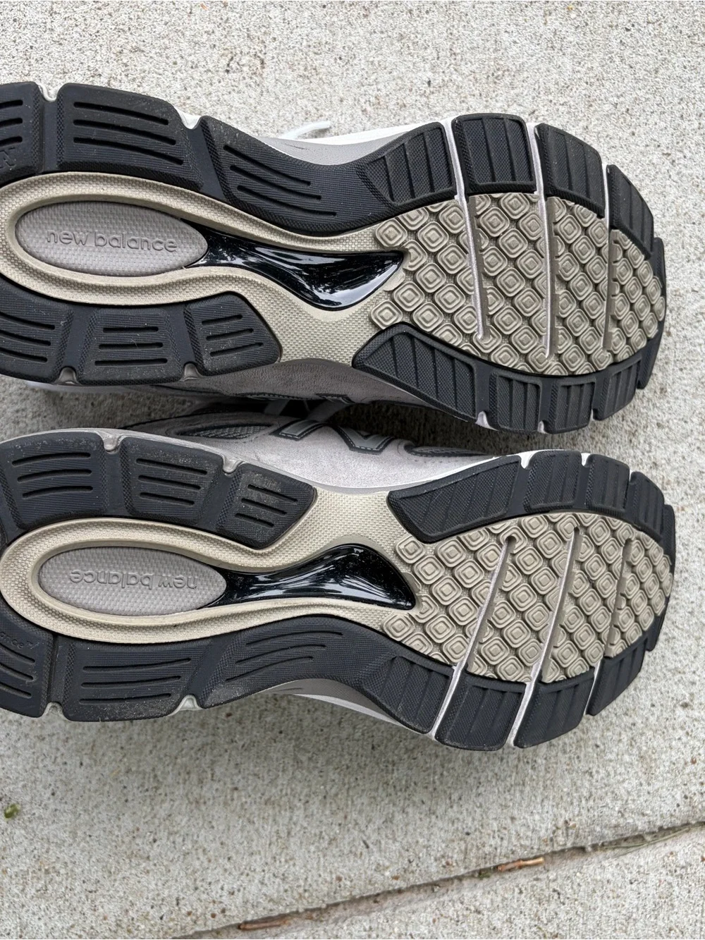 New Balance Gray and White Men's Athletic Shoes - 990v4 Style